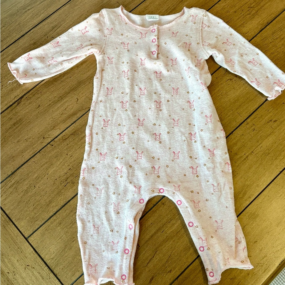 Egg Baby Knit Bunny Romper, 12 months